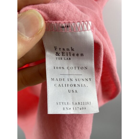 Frank & Eileen Women's XS Essential Scoop Neck Tee Lab Short Sleeve T-Shirt Pink - Picture 5 of 11